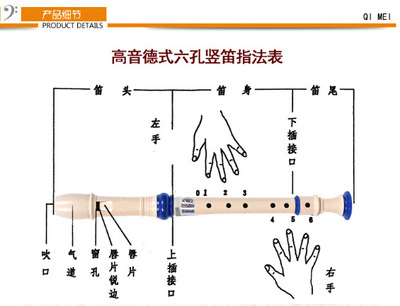 【奇美牌小博士高音直笛儿童六孔竖笛 学生乐器ABS树脂 初学6孔笛子】价格,厂家,图片,民族吹奏乐器,义乌市携诚文体用品-